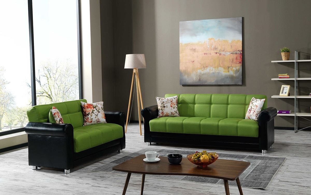 Зеленый диван G-Alexandra 8983